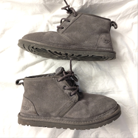 UGG Short Booties Gray Lace Up - Picture 1 of 10